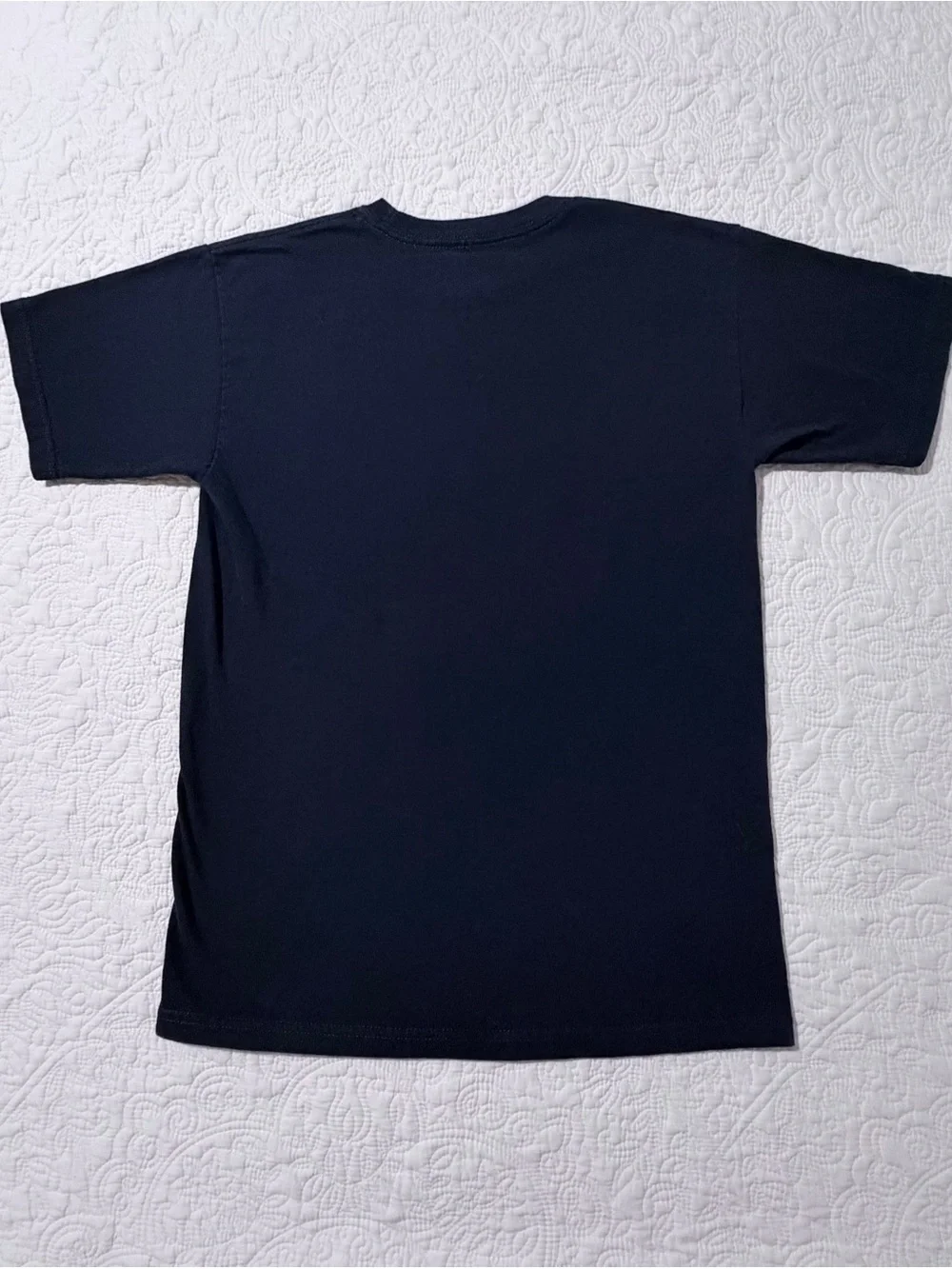 Vans | Off The Wall Classic Script Logo T-Shirt | Size Small | Navy